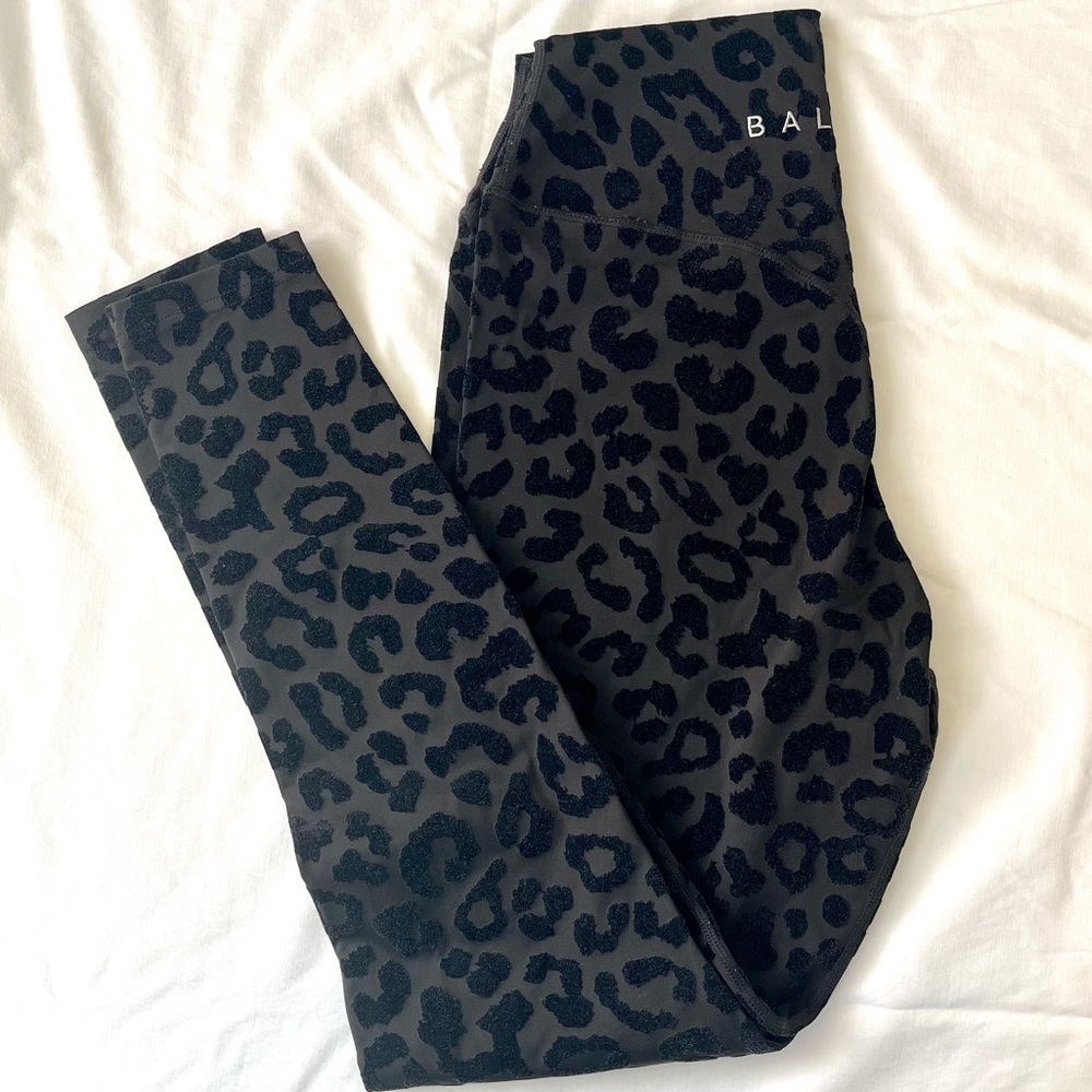 Vitality (formerly Balance Athletica) lux velvet flocked animal print legging